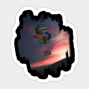 Airballon Art Galaxy Sticker